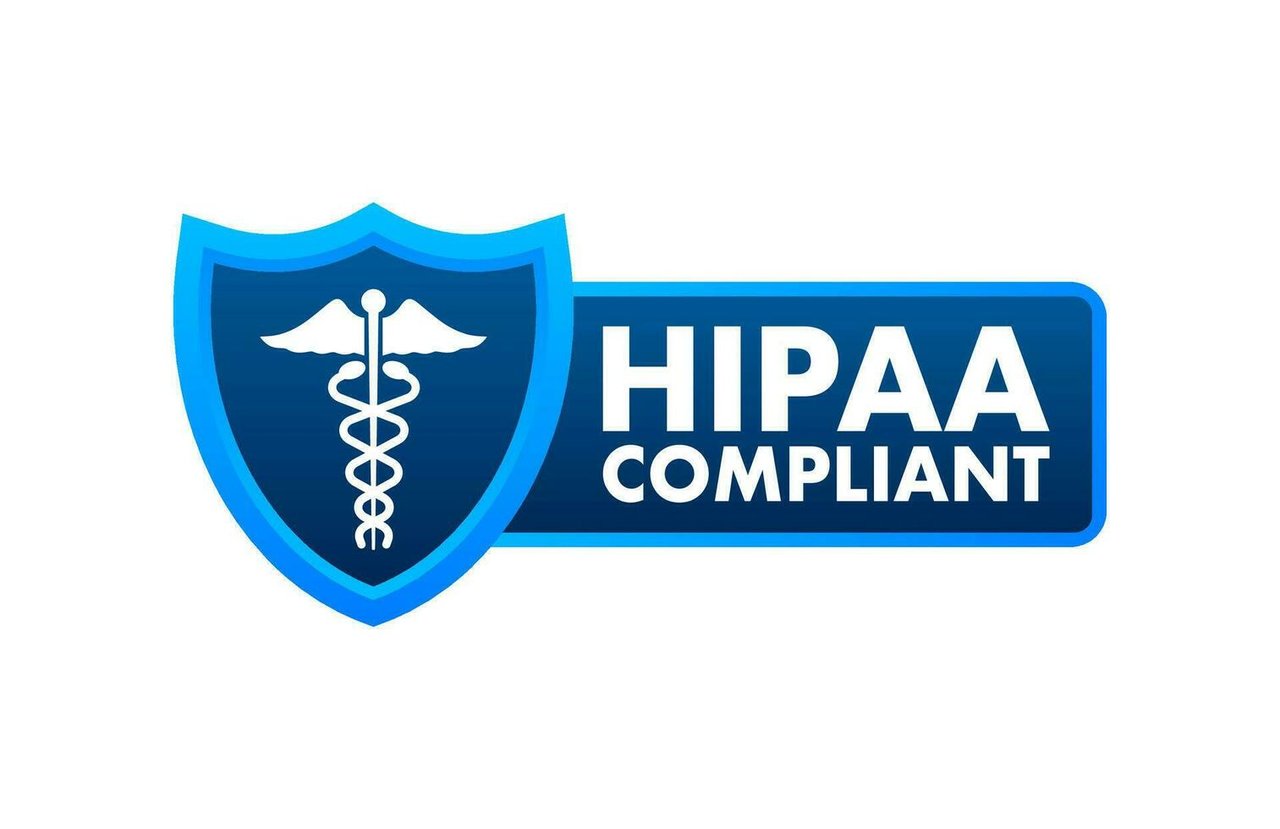Hipaa compliant checkmark icon design logo symbol vector 1